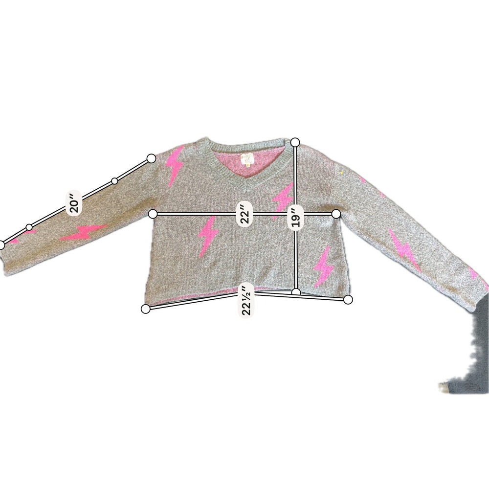 Unbranded Space Dye Cardigan Womens S Pink Grey Excellent Fuzzy Open Front Knit